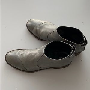 Silver Kenneth Cole Ankle Boots